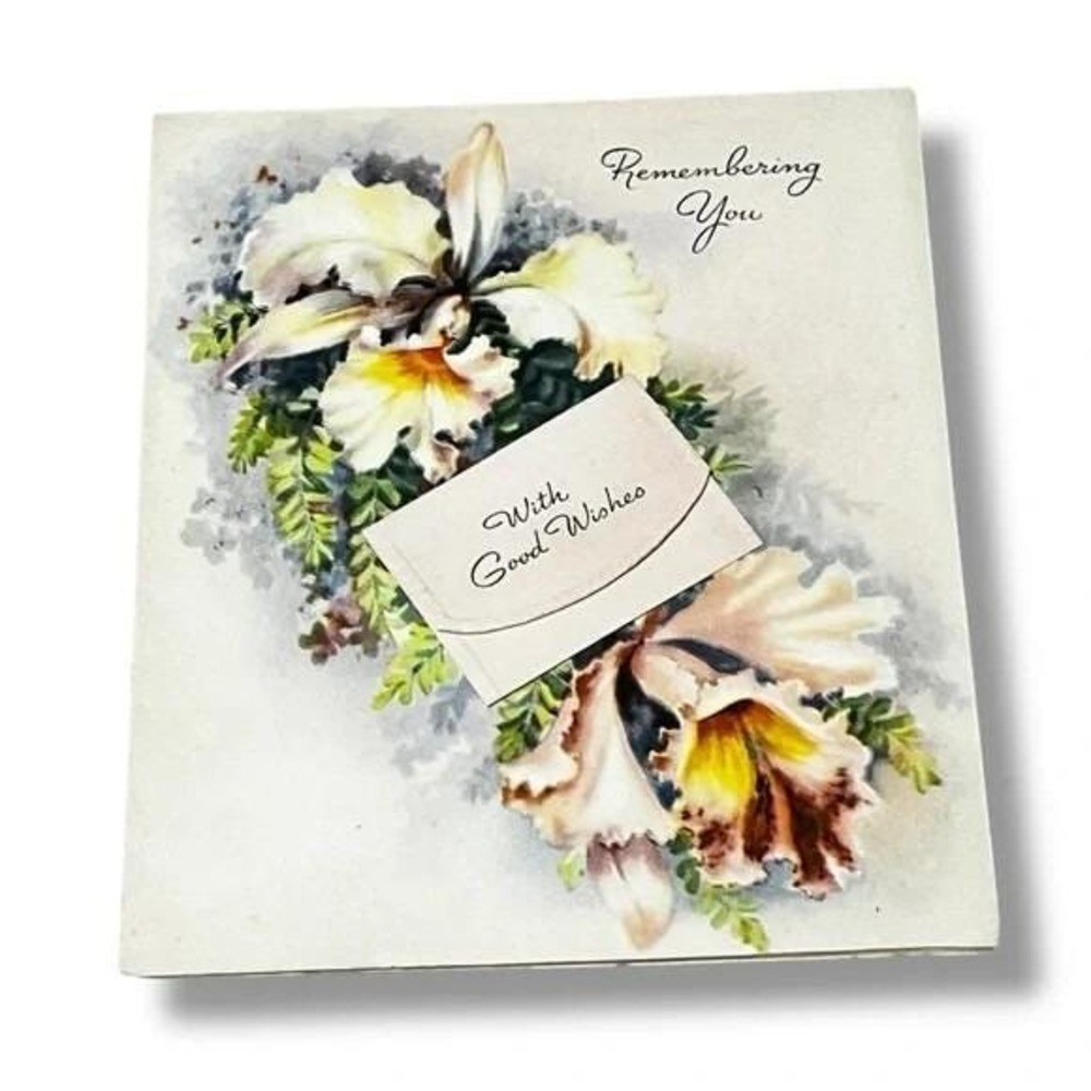 A Keepsake Greeting Remembering You Vintage Greeting Card DBX